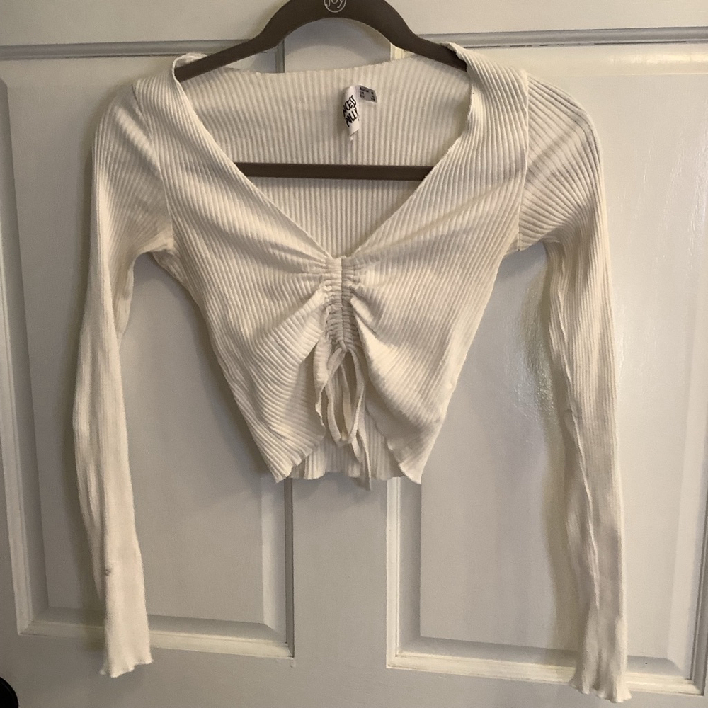 Women's Princess Polly White Crop Top S